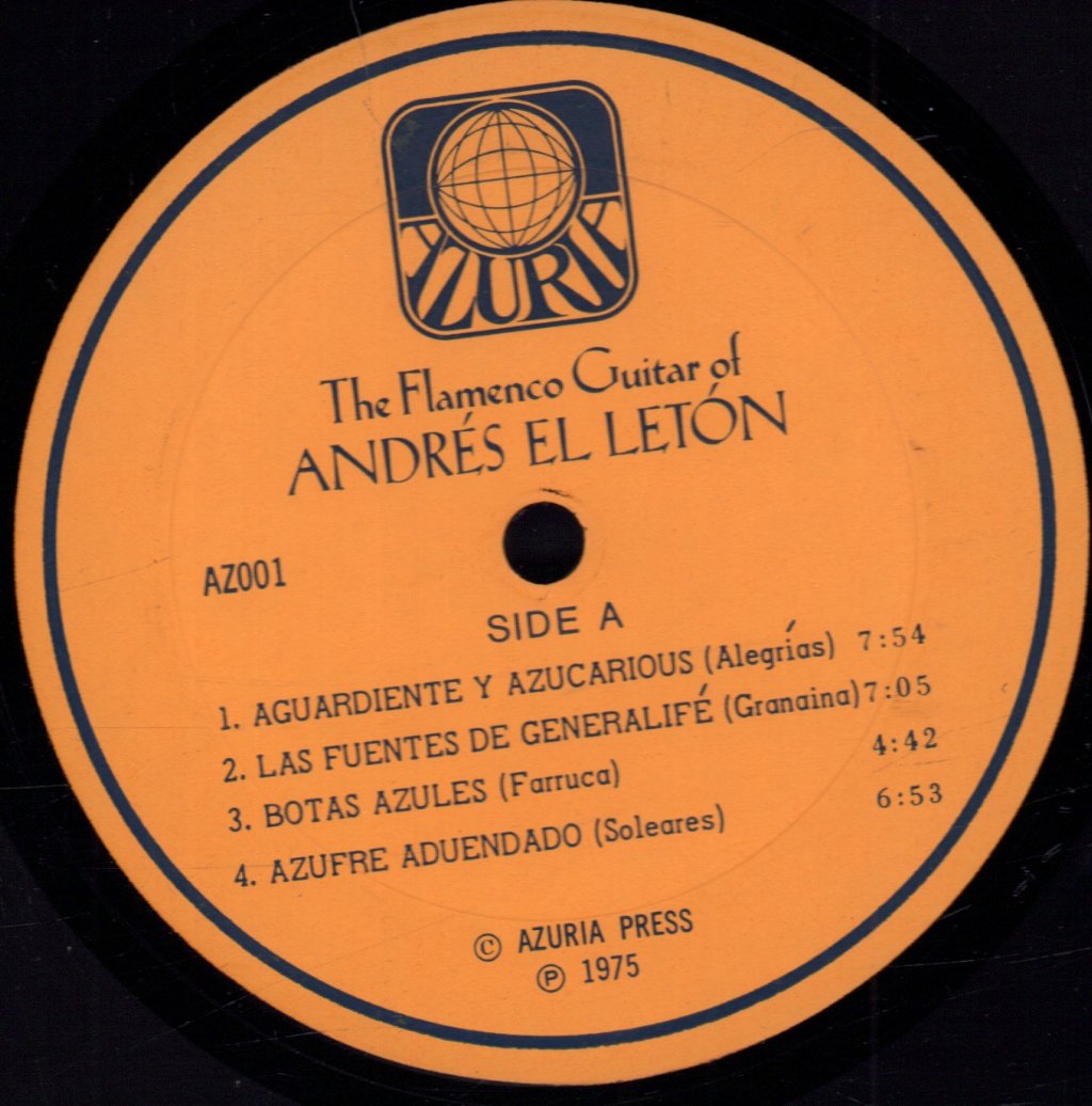 Andrés El Letón - Flamenco Guitar Of - Lp
