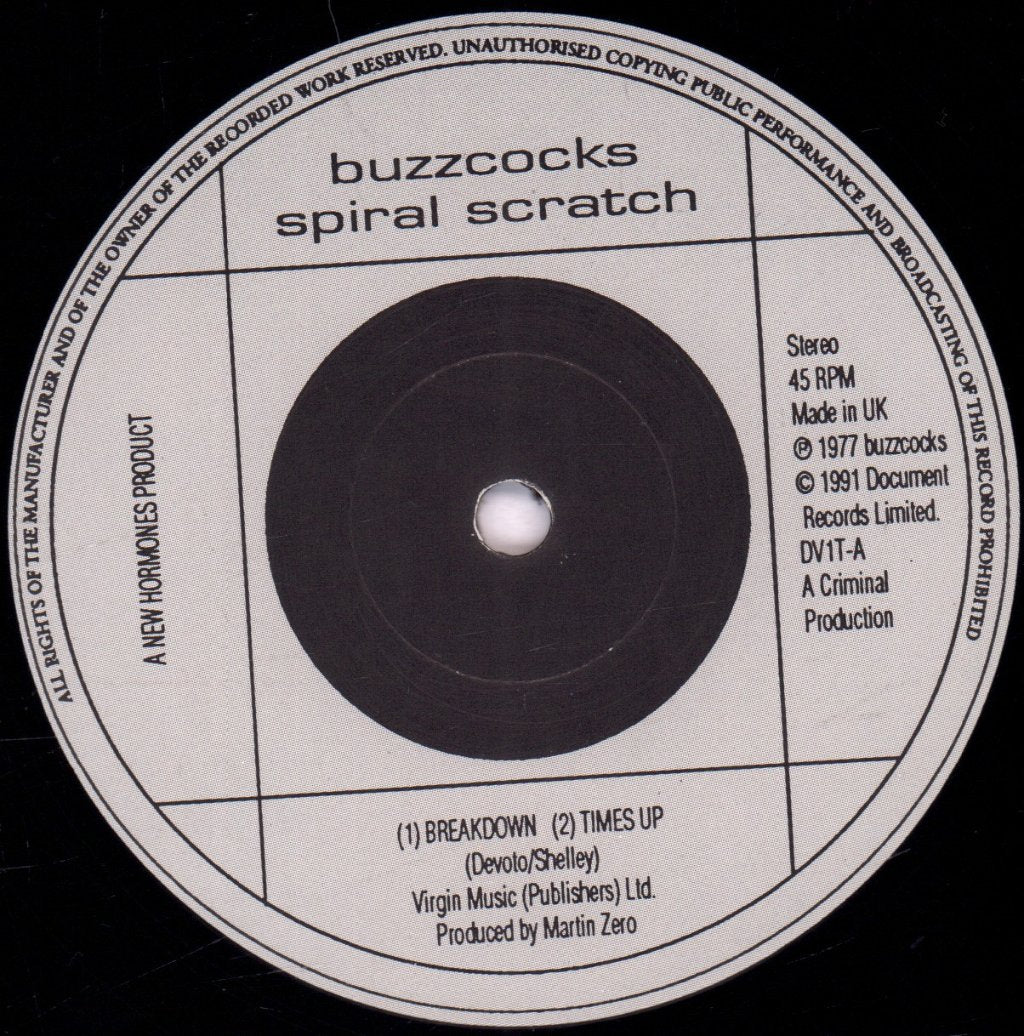 Buzzcocks - Spiral Scratch - 12 Inch