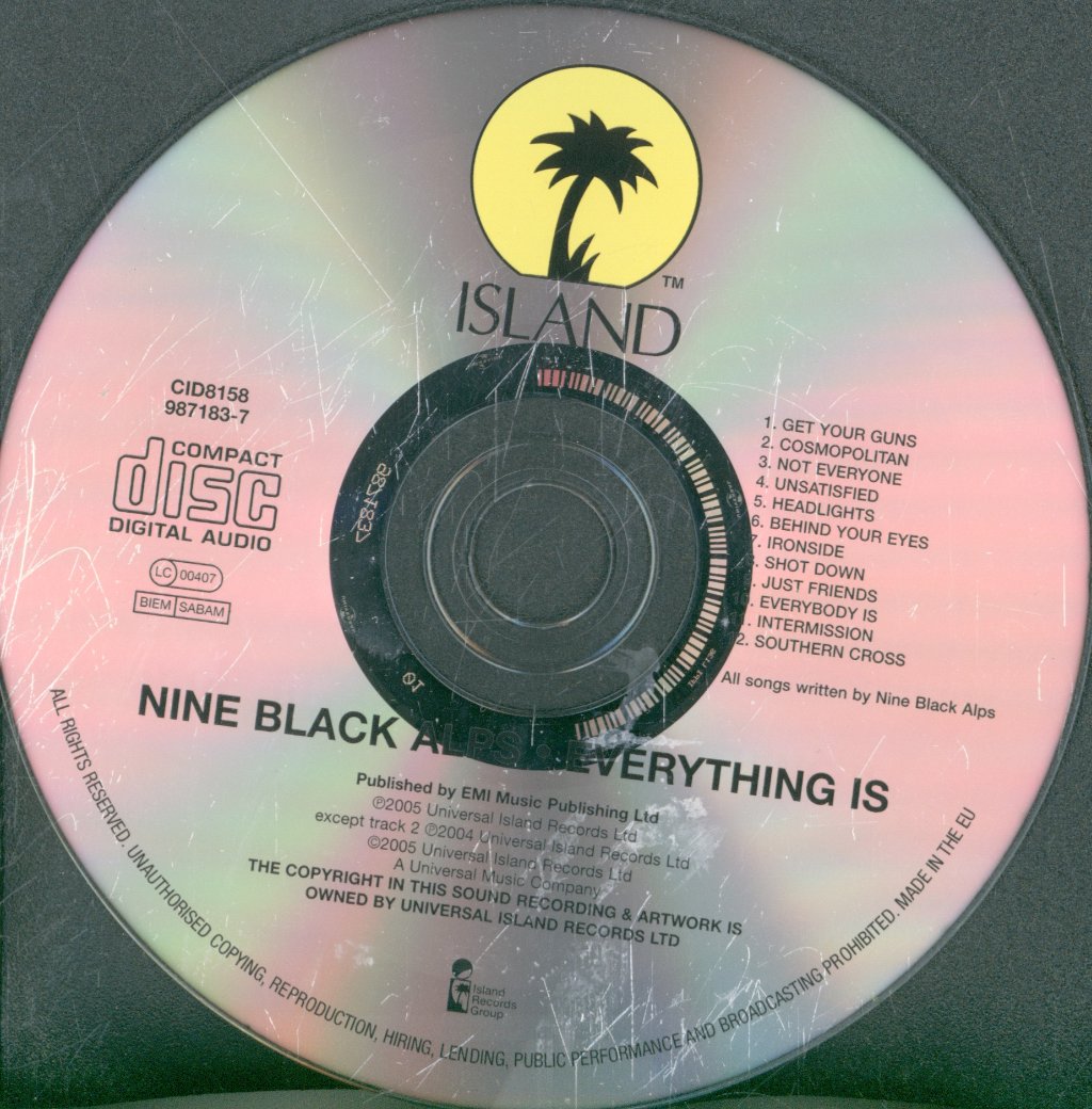 Nine Black Alps - Everything Is - Cd
