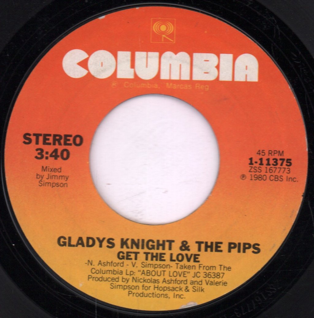 Gladys Knight And The Pips - Bourgie', Bourgie' / Get The Love - 7 Inch