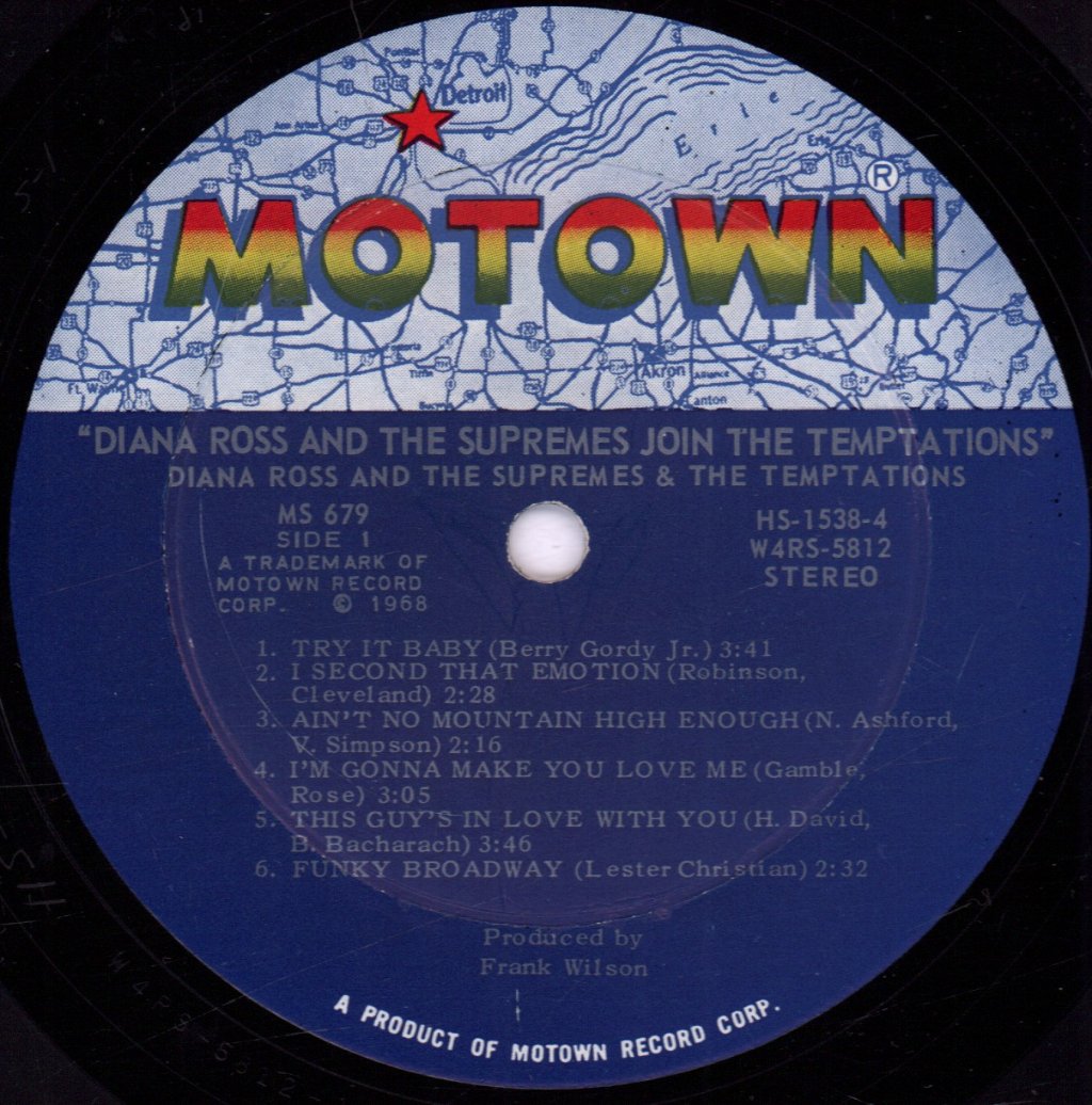 Diana Ross And The Supremes And The Temptations - Diana Ross & The Supremes Join The Temptations - Lp