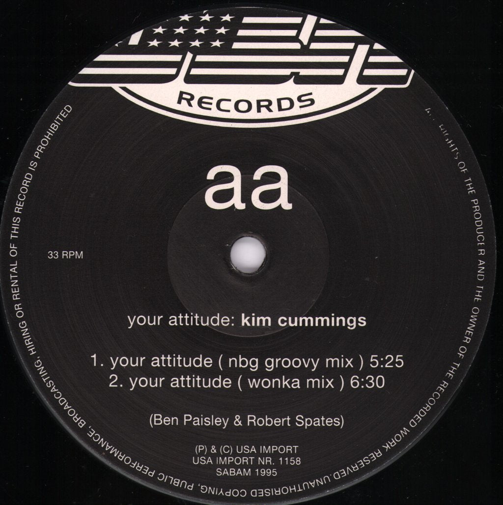 Kim Cummings - Your Attitude - 12 Inch