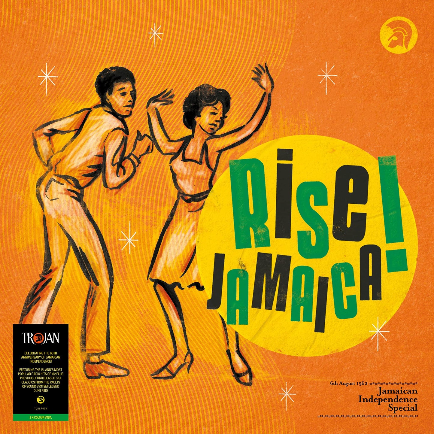 Various Artists - Rise Jamaica! Jamaican Independence Special (Green & Yellow Split Colour 2lp) - Double Lp