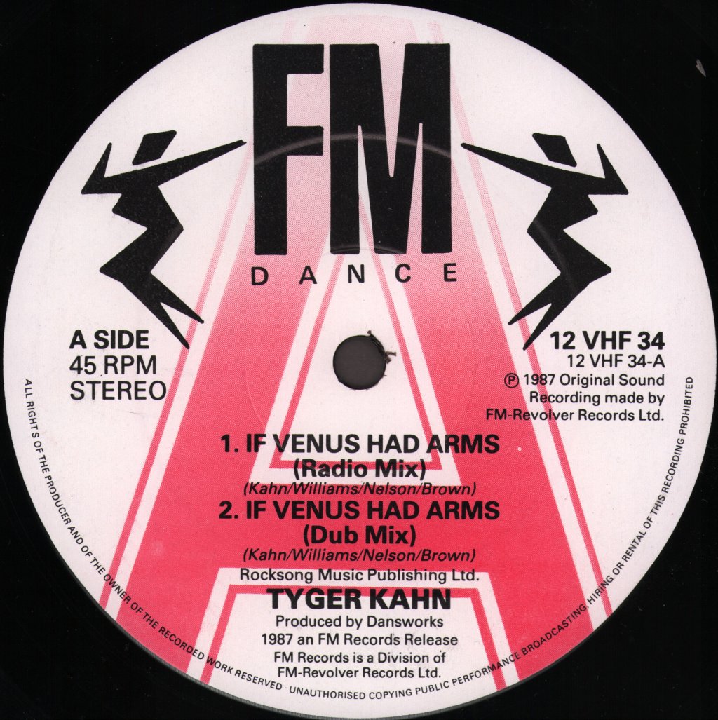Tyger Kahn - If Venus Had Arms - 12 Inch