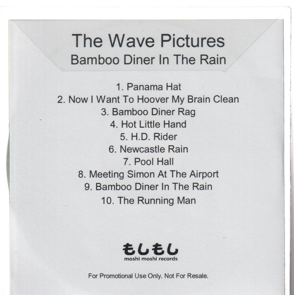 Wave Pictures - Bamboo Diner In The Rain - Cdr