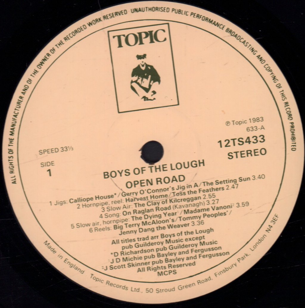 Boys Of The Lough - Open Road - Lp