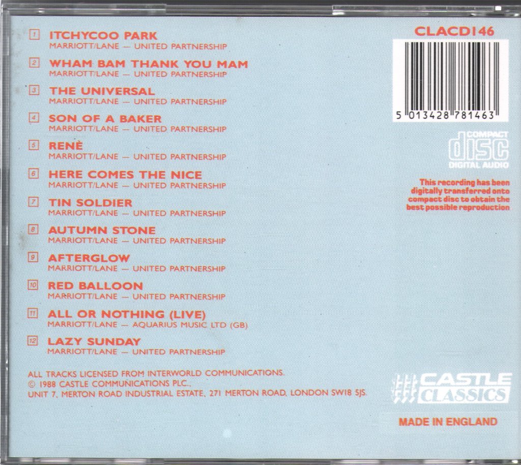 Small Faces - Small Faces' Greatest Hits - Cd