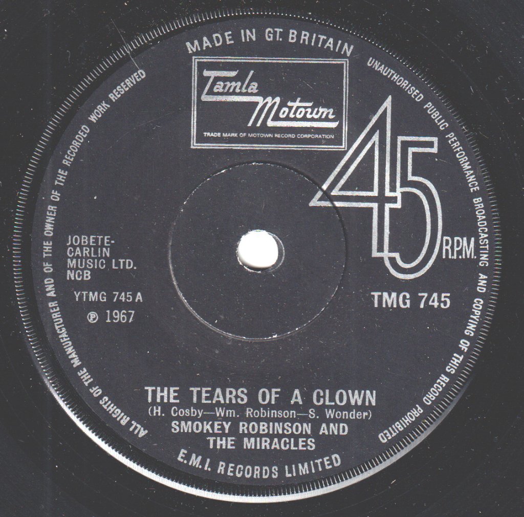 Smokey Robinson And The Miracles - Tears Of A Clown - 7 Inch