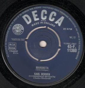 Karl Denver - Marcheta - 7 Inch