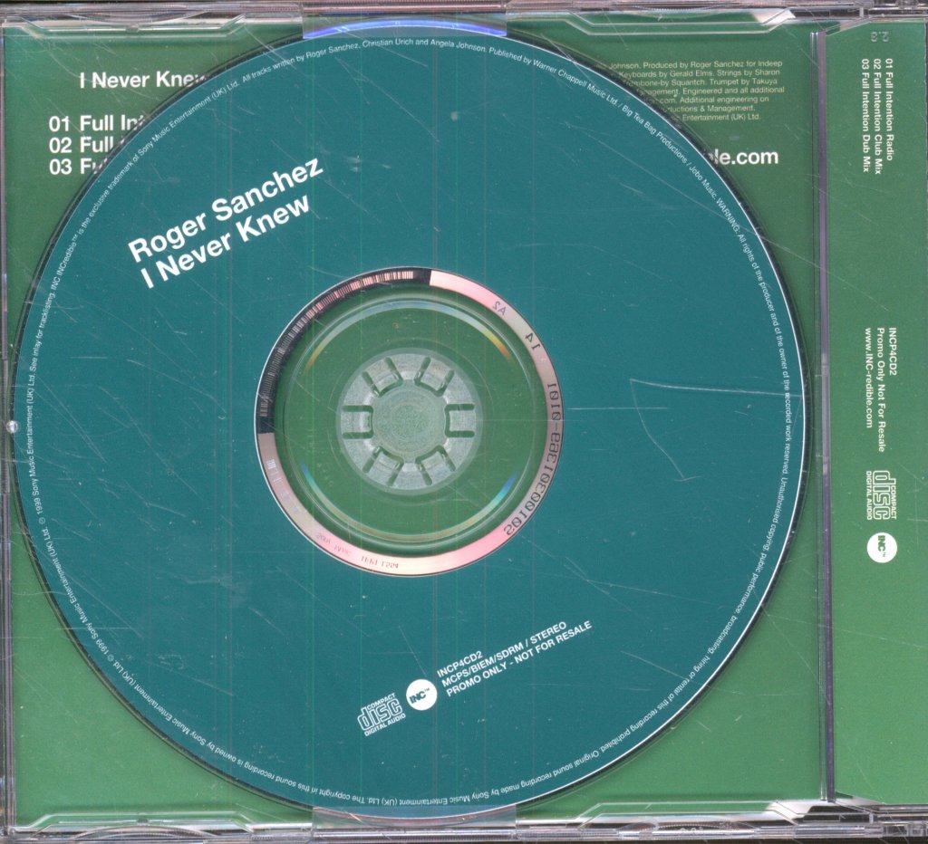 Roger Sanchez - I Never Knew - Cd