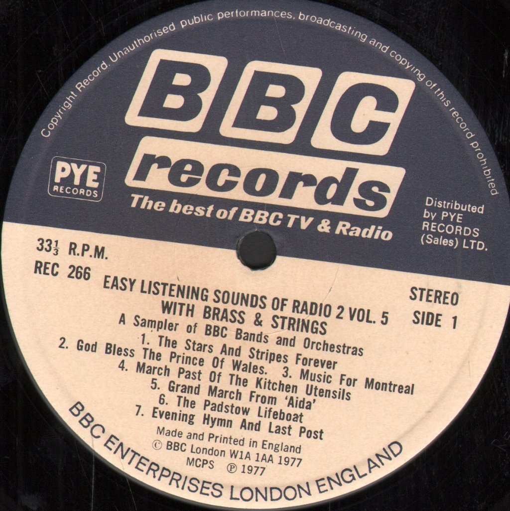 Easy Listening Sounds Of Radio 2 - Vol 5 With Brass And Strings - Lp
