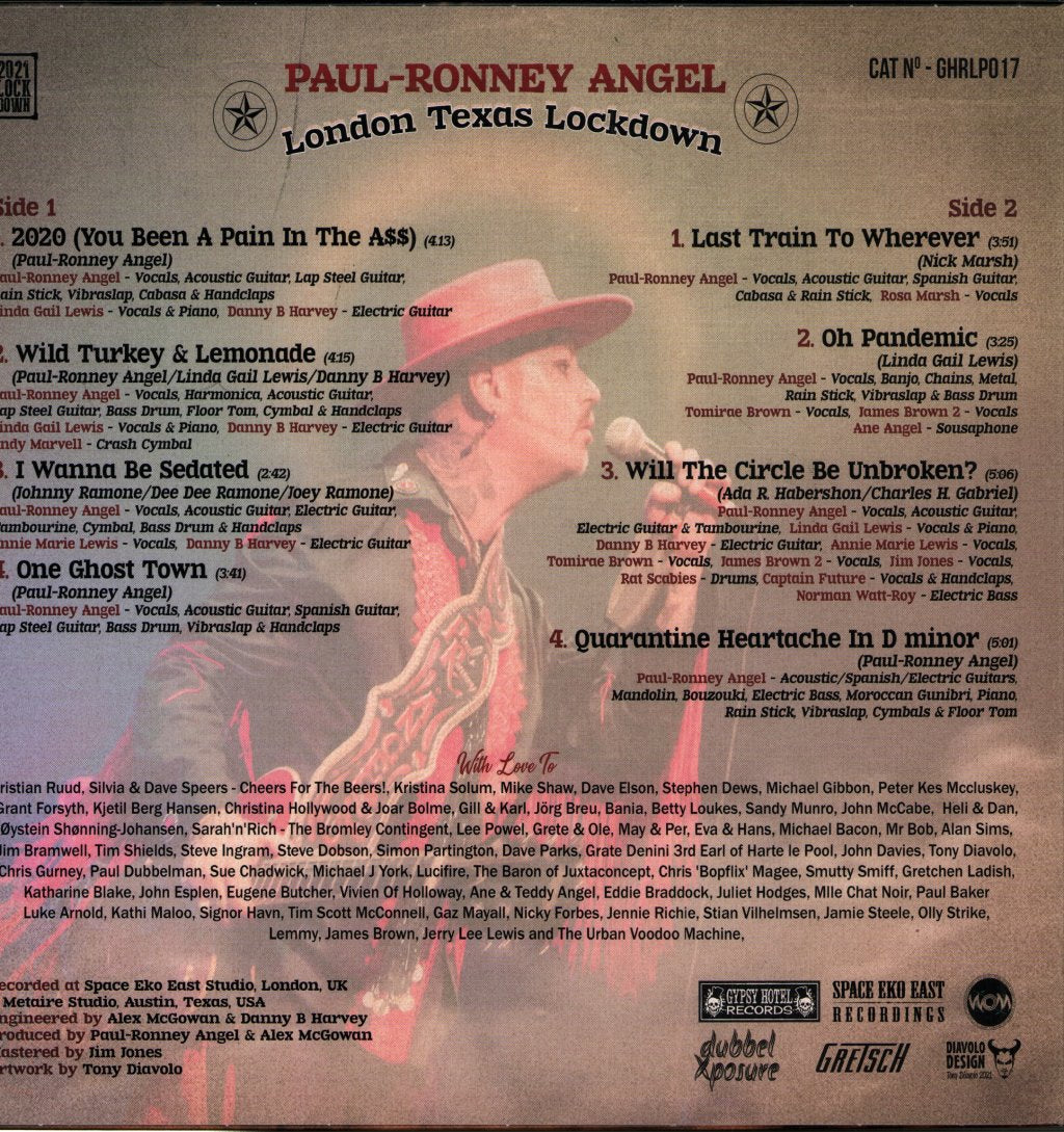 Paul-Ronney Angel - London Texas Lockdown - Lp