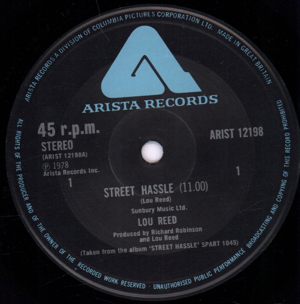 Lou Reed/Velvet Underground - Street Hassle - 12 Inch