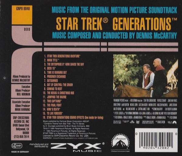 Dennis McCarthy - Star Trek Generations Original Motion Picture Soundtrack - Cd