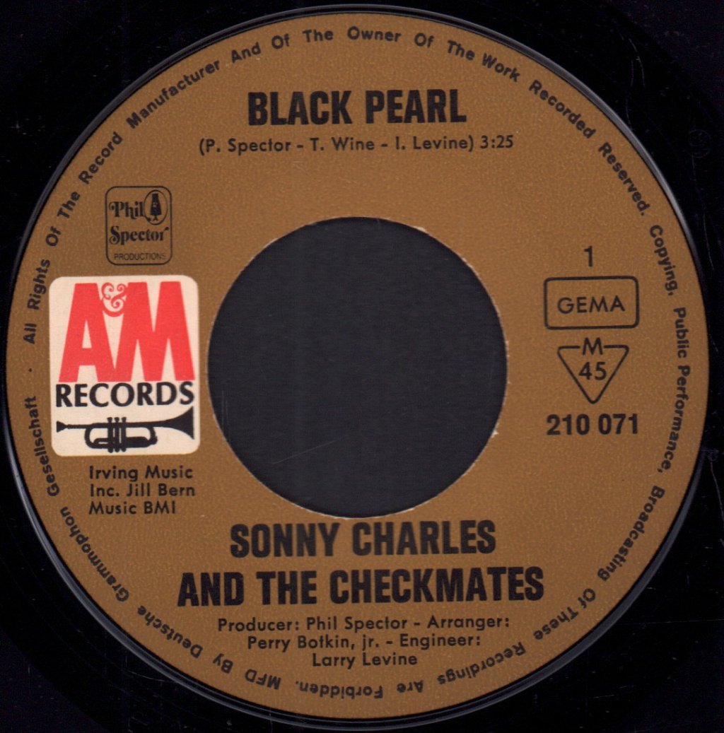 sonny charles and the checkmates - Black Pearl - 7 Inch