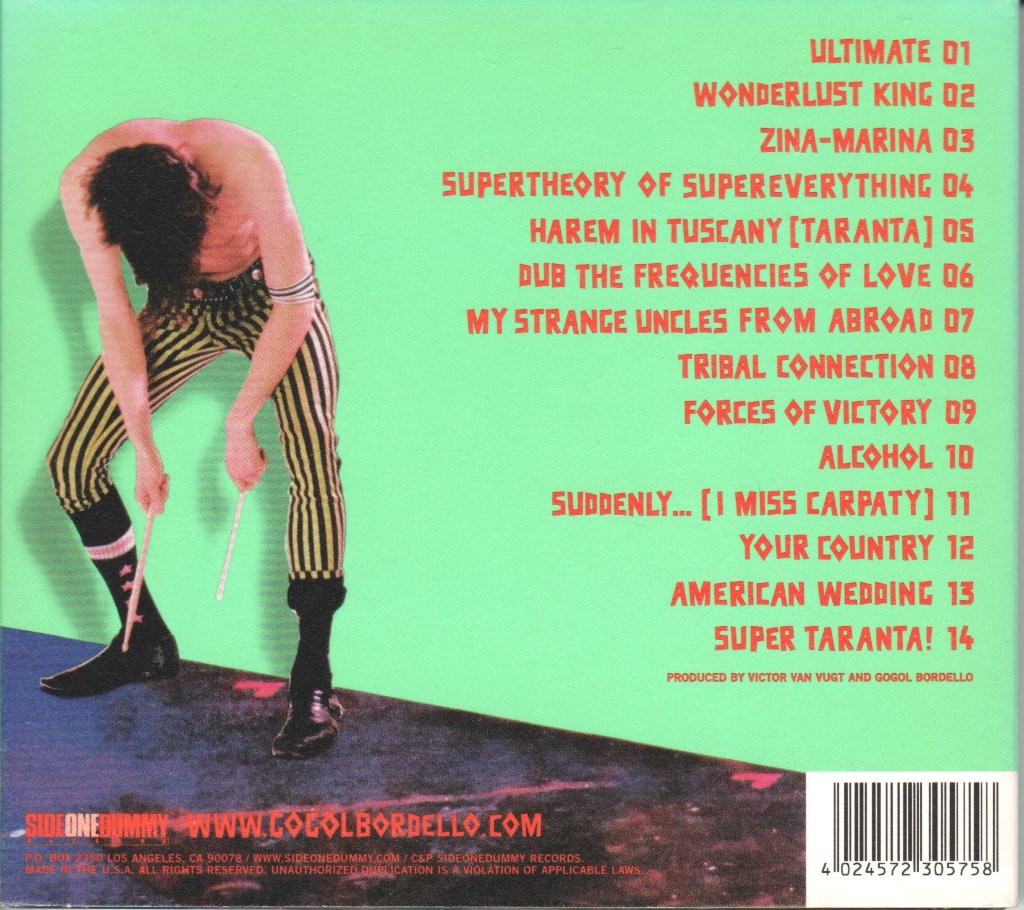 Gogol Bordello - Super Taranta - Cd