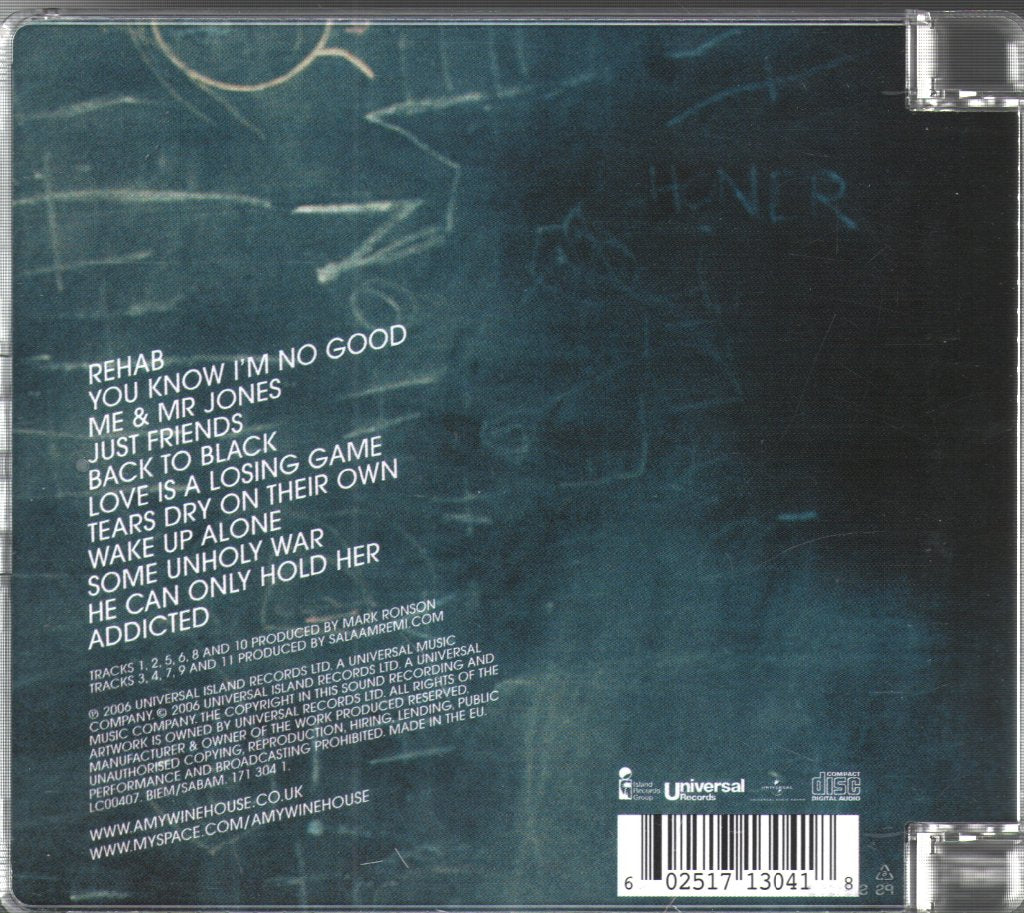 Amy Winehouse - Back To Black - Cd