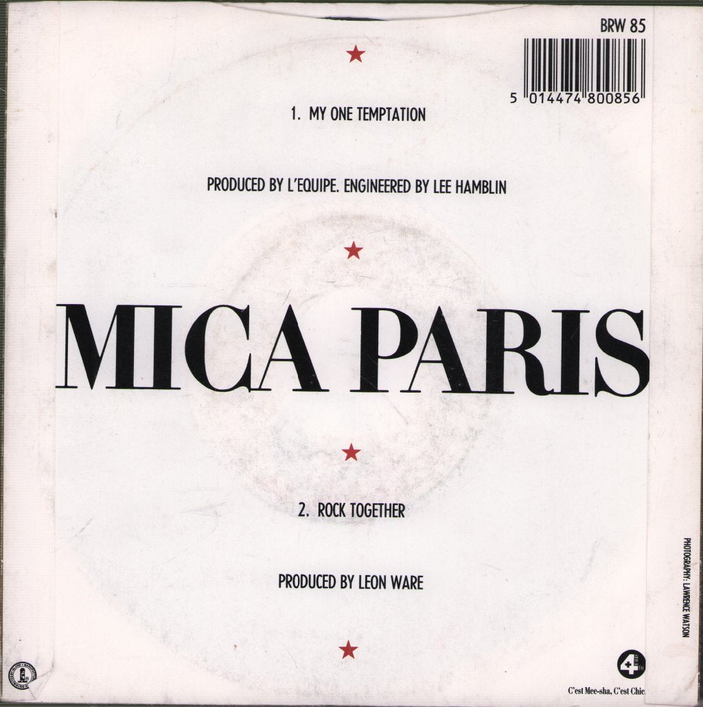 Mica Paris - My One Temptation - 7 Inch