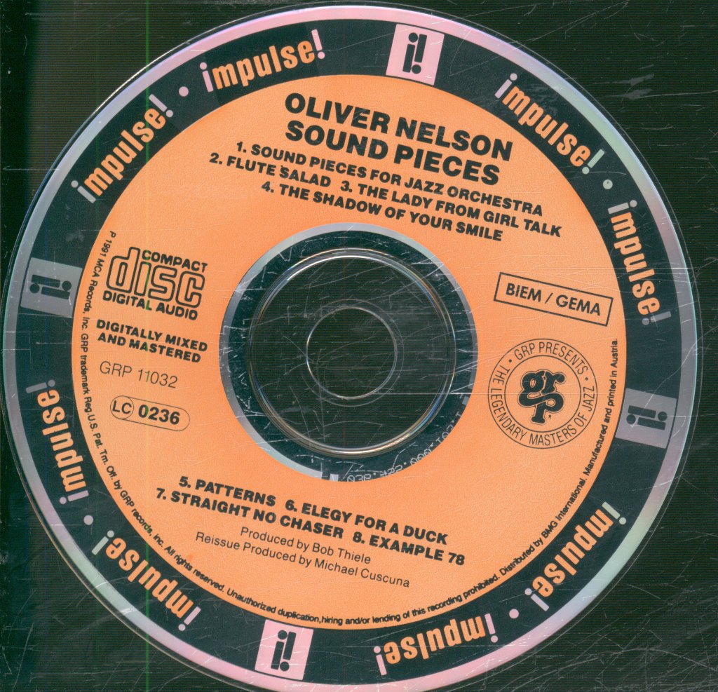 Oliver Nelson - Sound Pieces - Cd