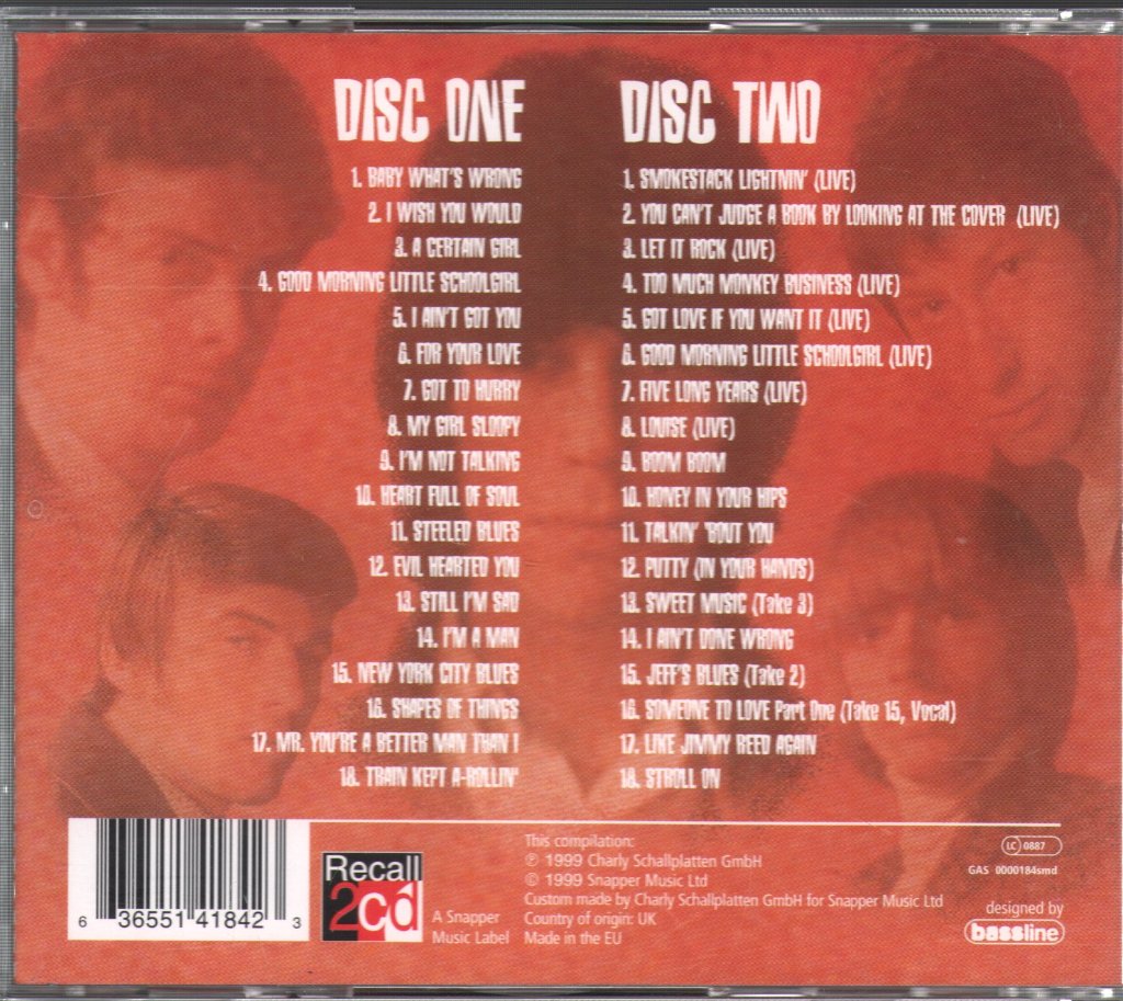 Yardbirds - Ultimate Collection - Double Cd