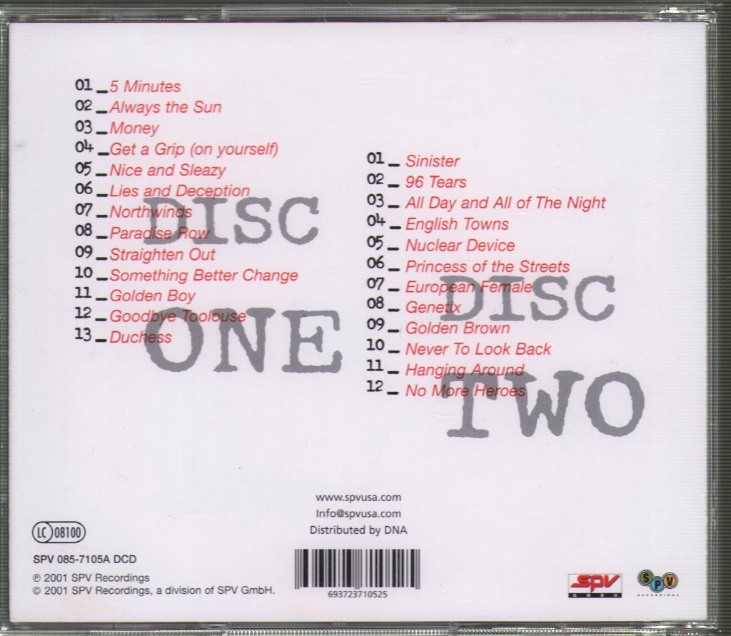 Stranglers - 5 Live 01 - Double Cd