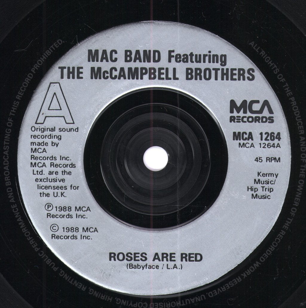 Mac Band Featuring The McCampbell Brothers - Roses Are Red - 7 Inch