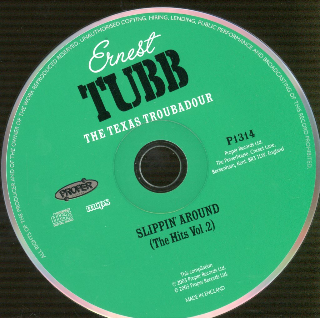Ernest Tubb - Slippin' Around (The Hits Vol. 2) - Cd