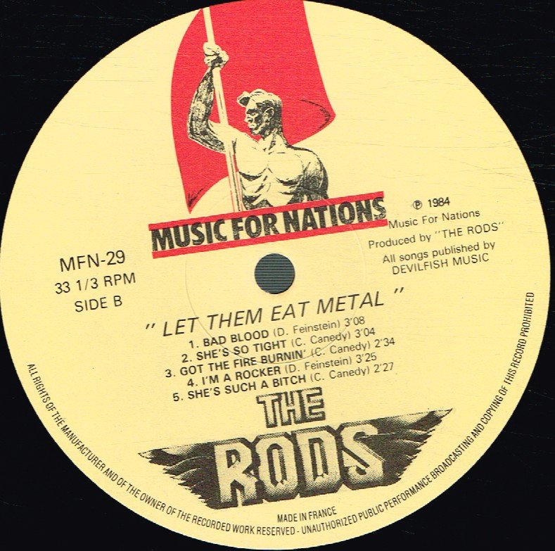 Rods (Metal Group) - Let Them Eat Metal - Lp