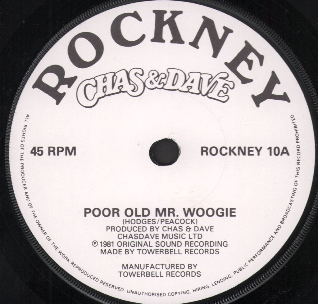 Chas And Dave - Poor Old Mr Woogie - 7 Inch