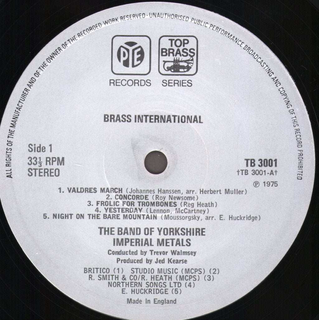 Band Of Yorkshire Imperial Metals - Brass International - Lp
