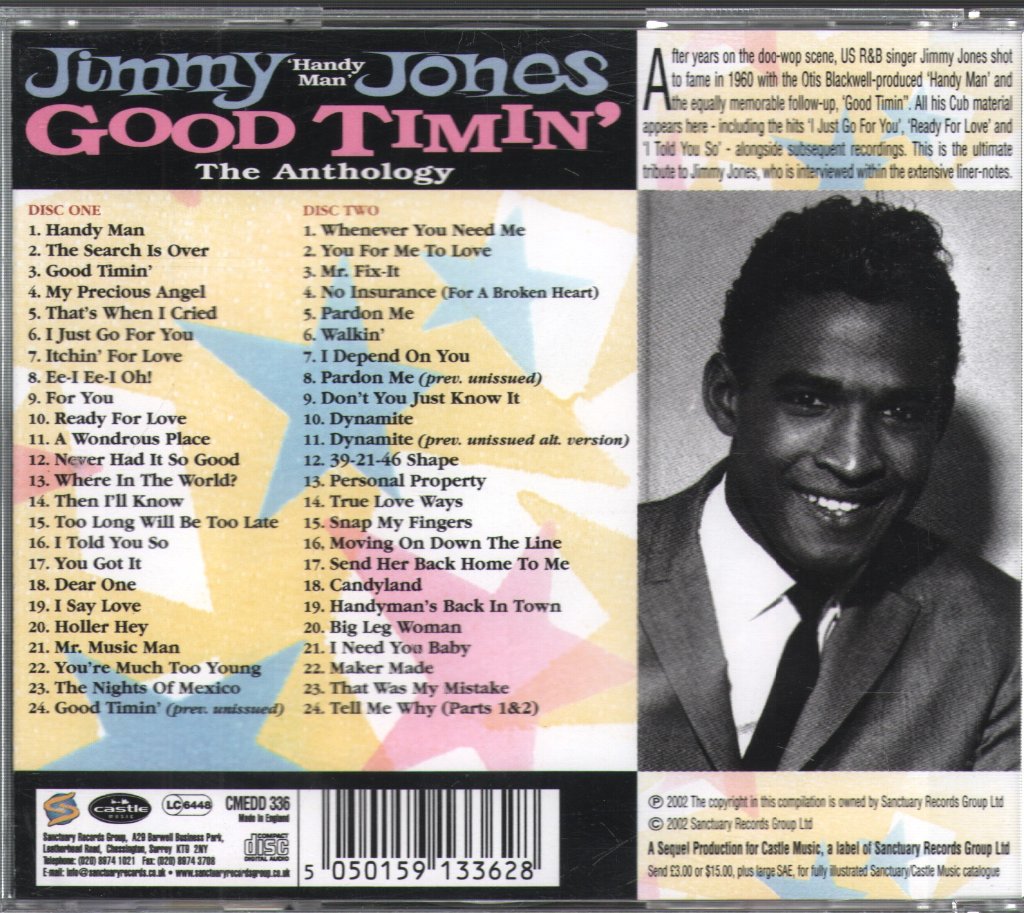 Jimmy Jones - Good Timin' - The Anthology - Double Cd