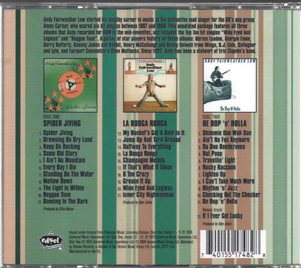 Andy Fairweather-Low - Wide Eyed And Legless: The A&M Recordings - Double Cd