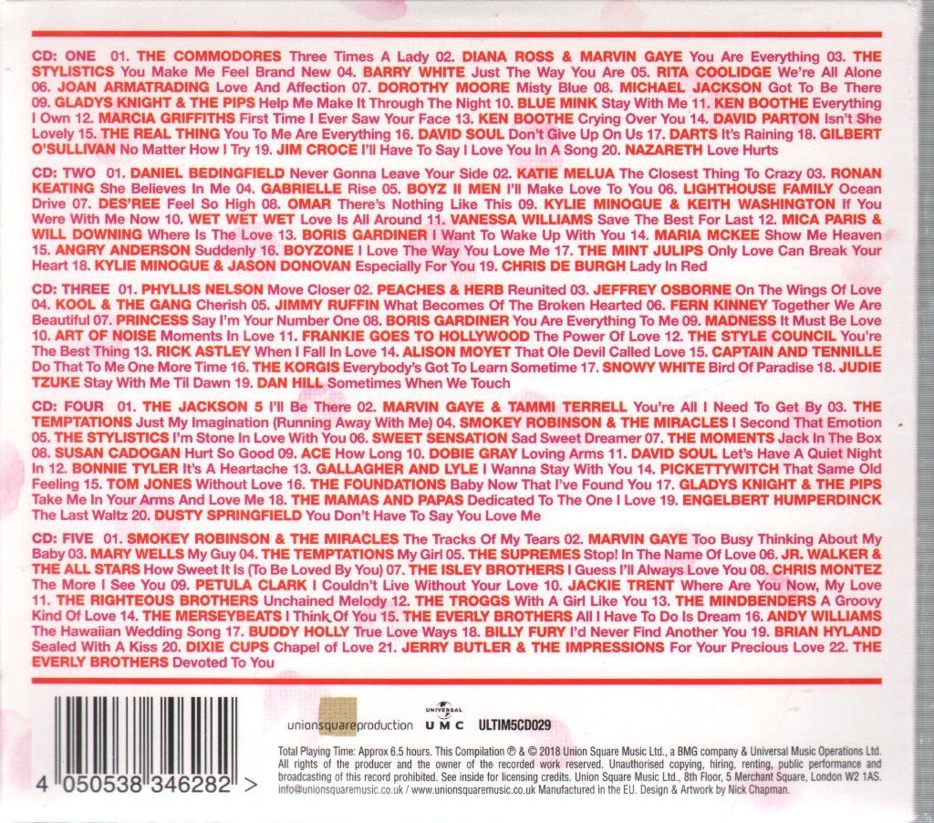 Various Artists - Love - The Ultimate Collection - Cd Set