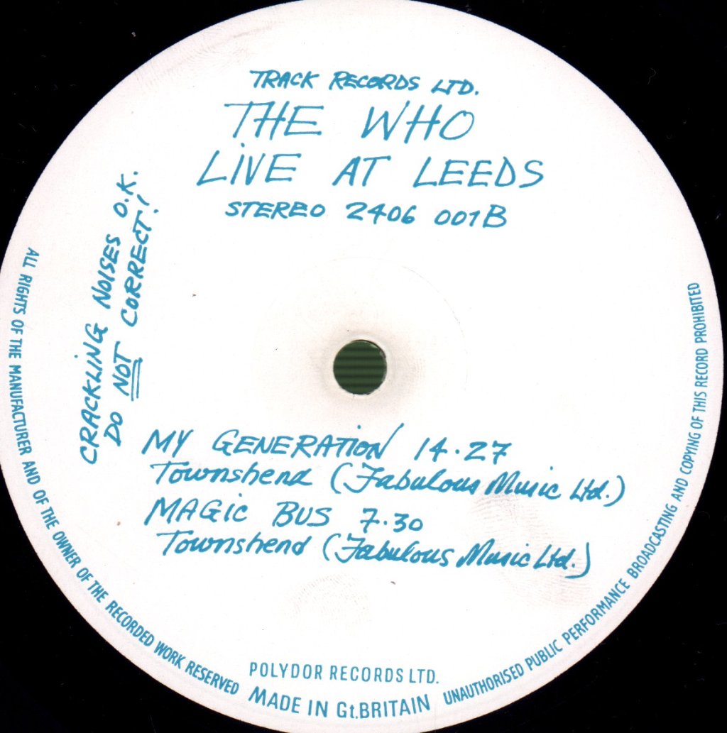 Who - Live At Leeds - Lp