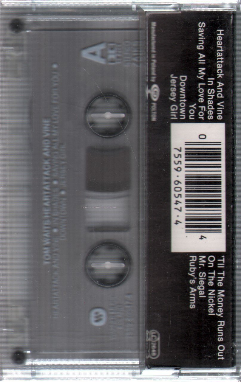 Tom Waits - Heartattack And Vine - Cassette