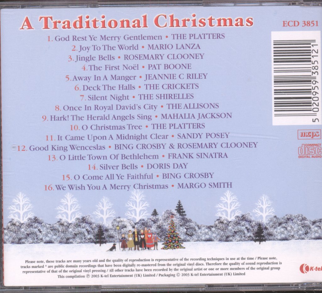 Various Artists - A Traditional Christmas (An All Star Cast Perform 16 Favourite Christmas Carols) - Cd