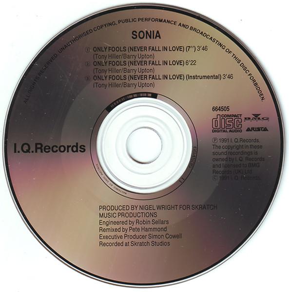 Sonia - Only Fools (Never Fall In Love) - Cd