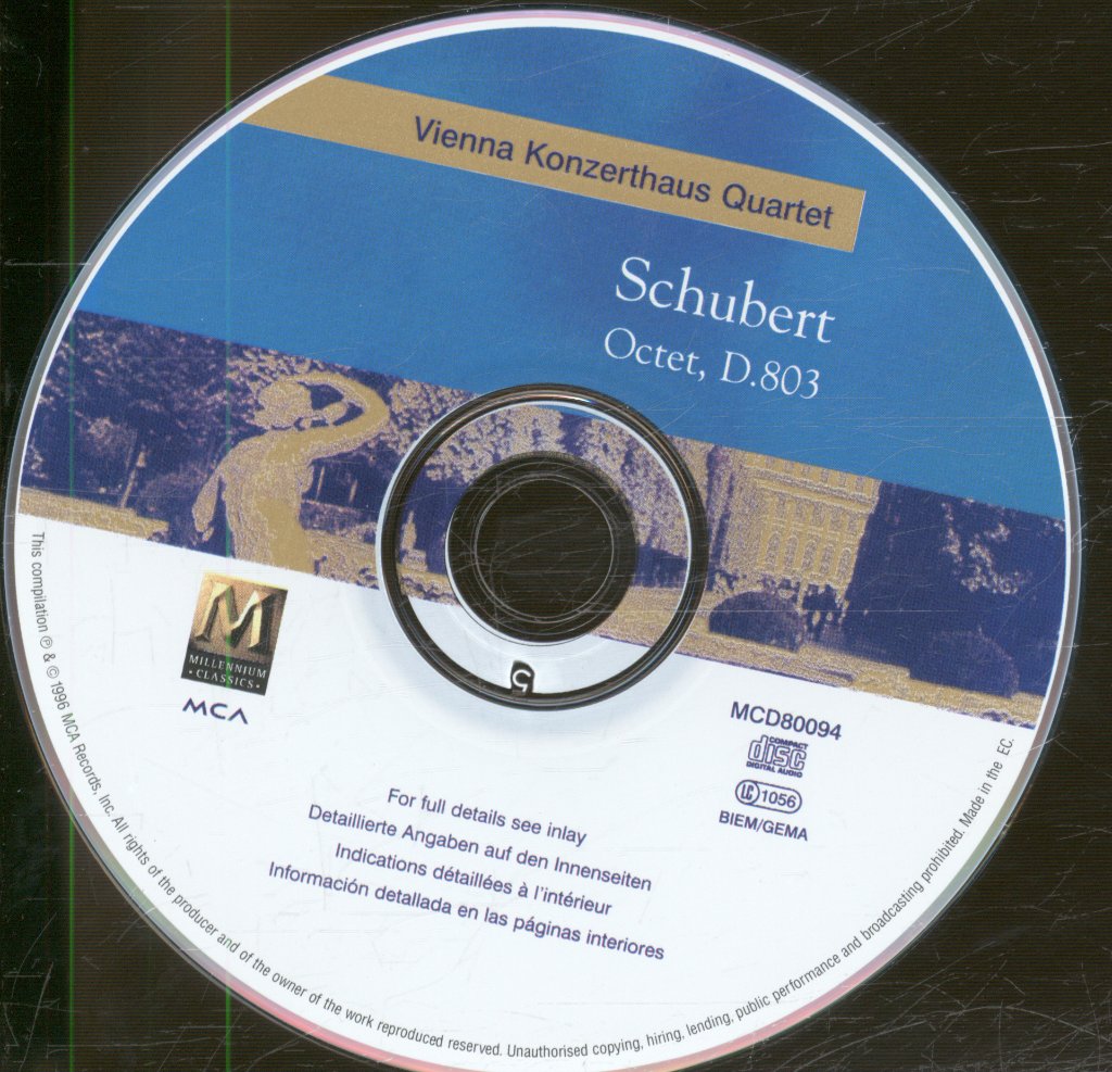 Vienna Konzerthaus Quartet - Schubert Octet D803 - Cd