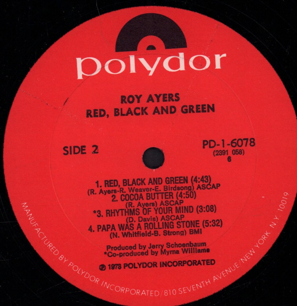 Roy Ayers Ubiquity - Red Black & Green - Lp
