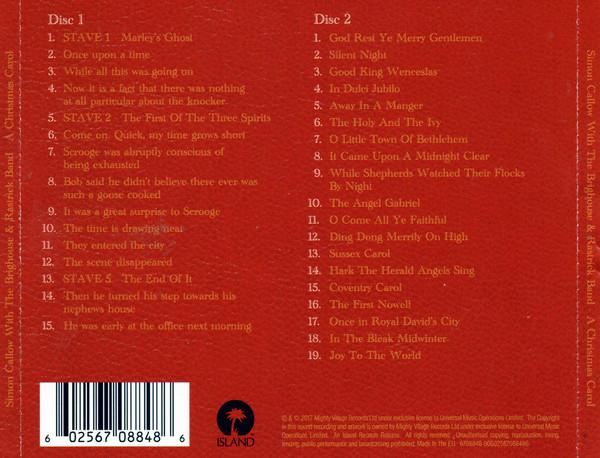 Simon Callow With The Brighouse And Rastrick Band - A Christmas Carol By Charles Dickens - Double Cd