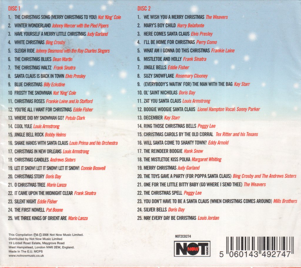 Various Artists - Merry Christmas (50 Original Classics) - Double Cd