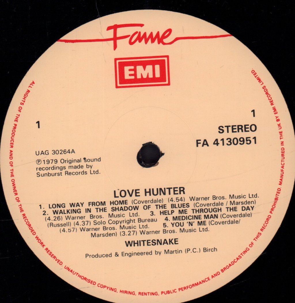 Whitesnake - Lovehunter - Lp