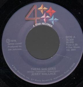 Jerry Wallace - There She Goes - 7 Inch