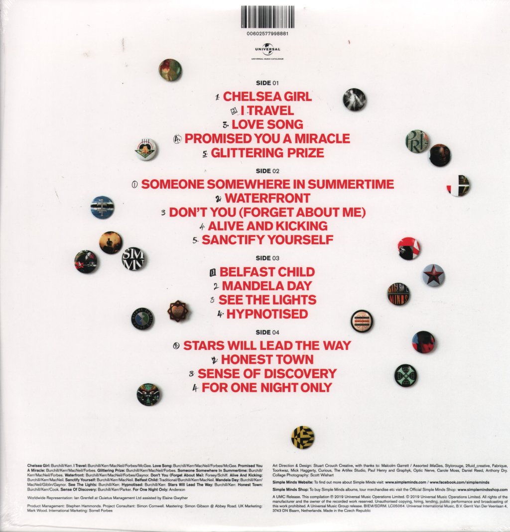 Simple Minds - 40: The Best Of 1979 -2019 - Double Lp