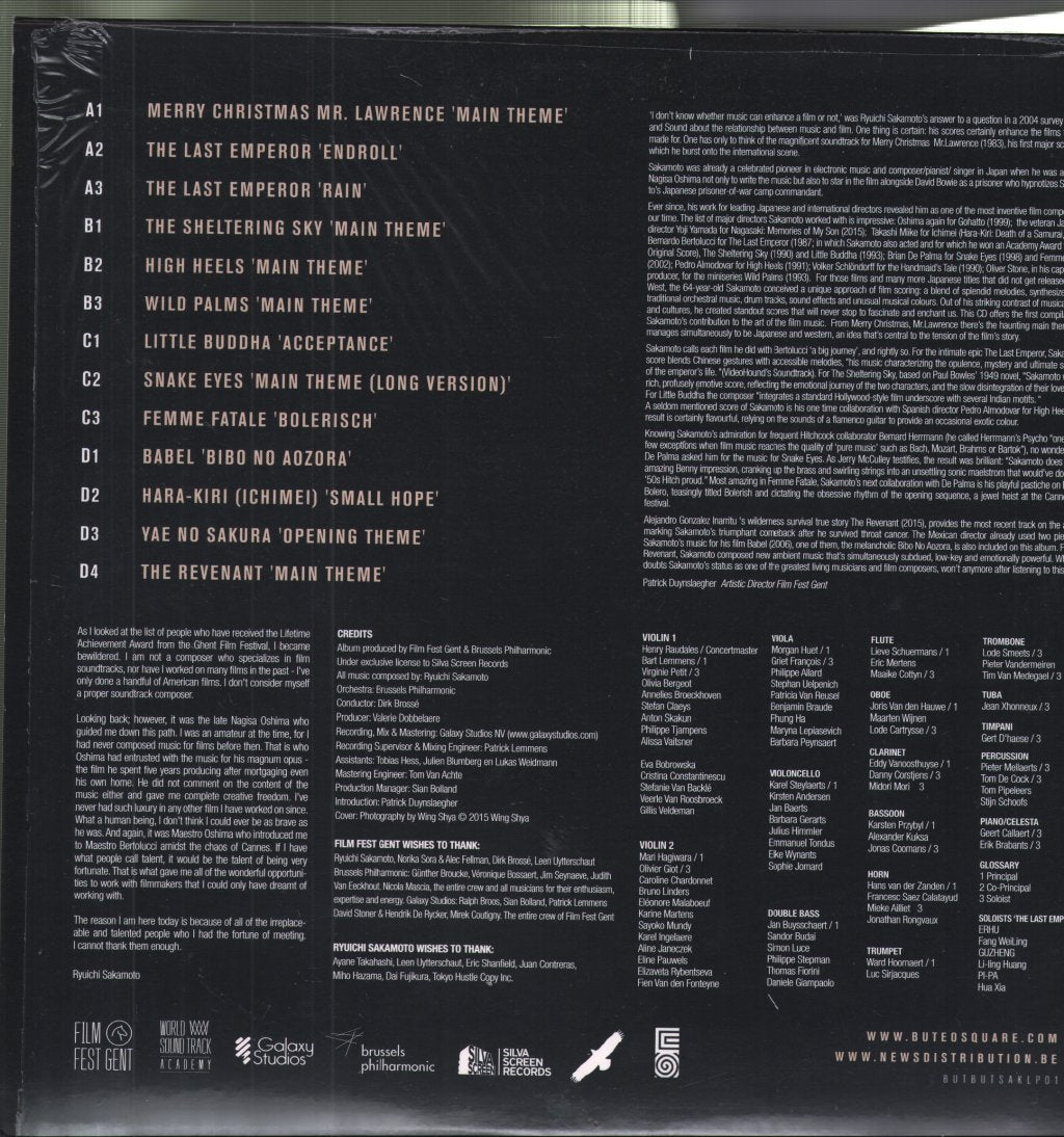 Ryuichi Sakamoto - Music For Film - Double Lp