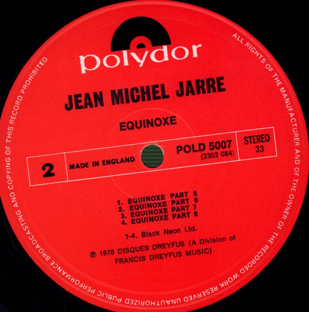 Jean Michel Jarre - Equinoxe - Lp