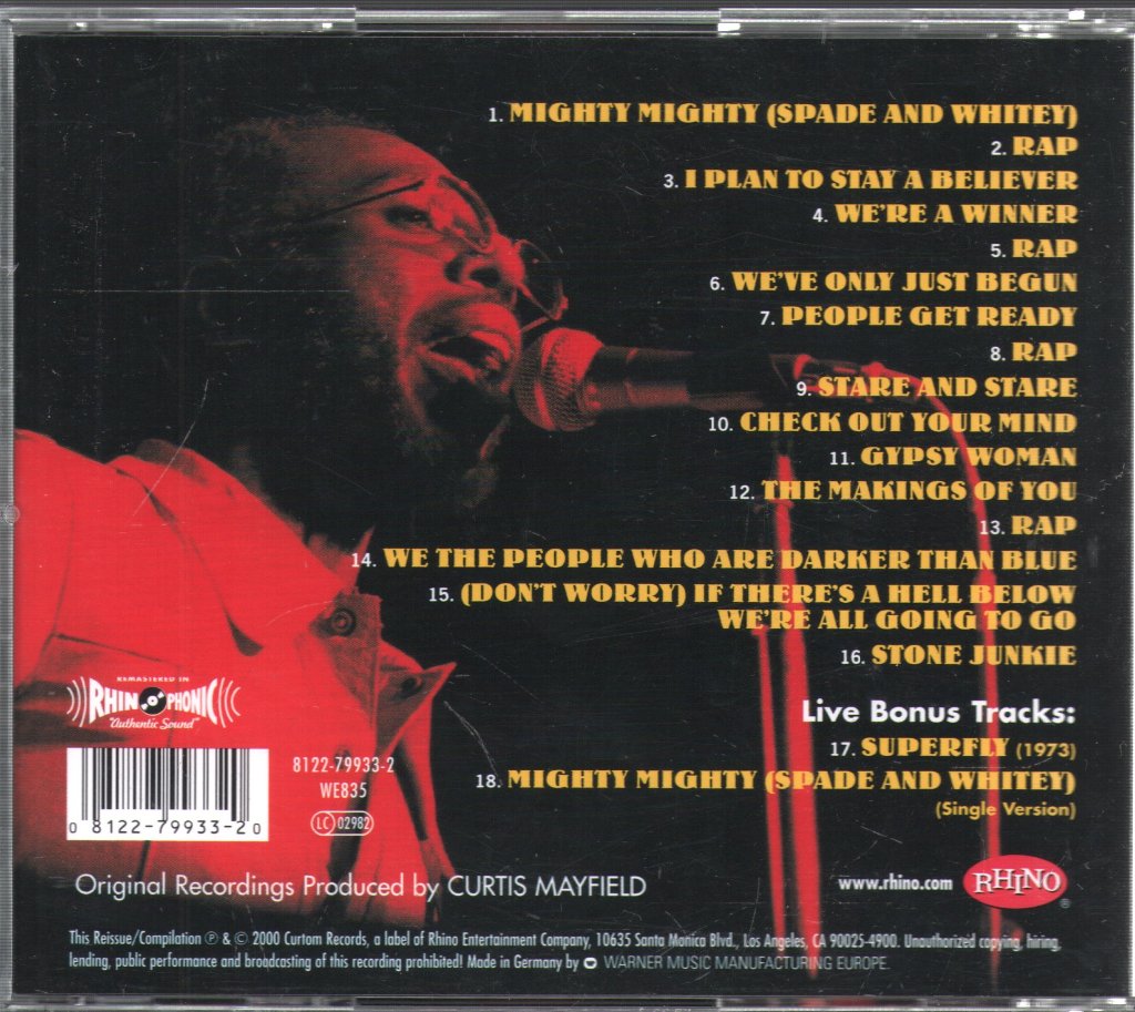 Curtis Mayfield - Curtis / Live! - Cd