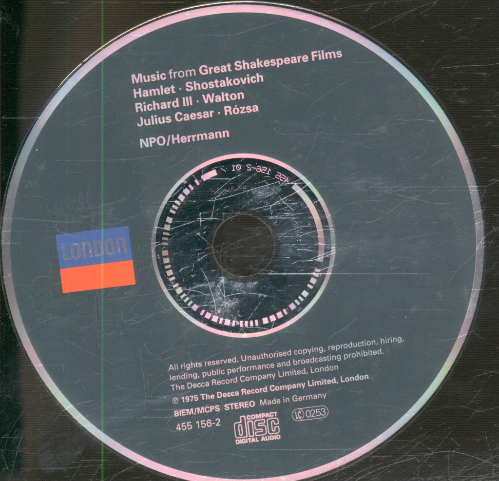 Bernard Herrmann, National Philharmonic Orchestra - Great Shakespeare Films - Cd