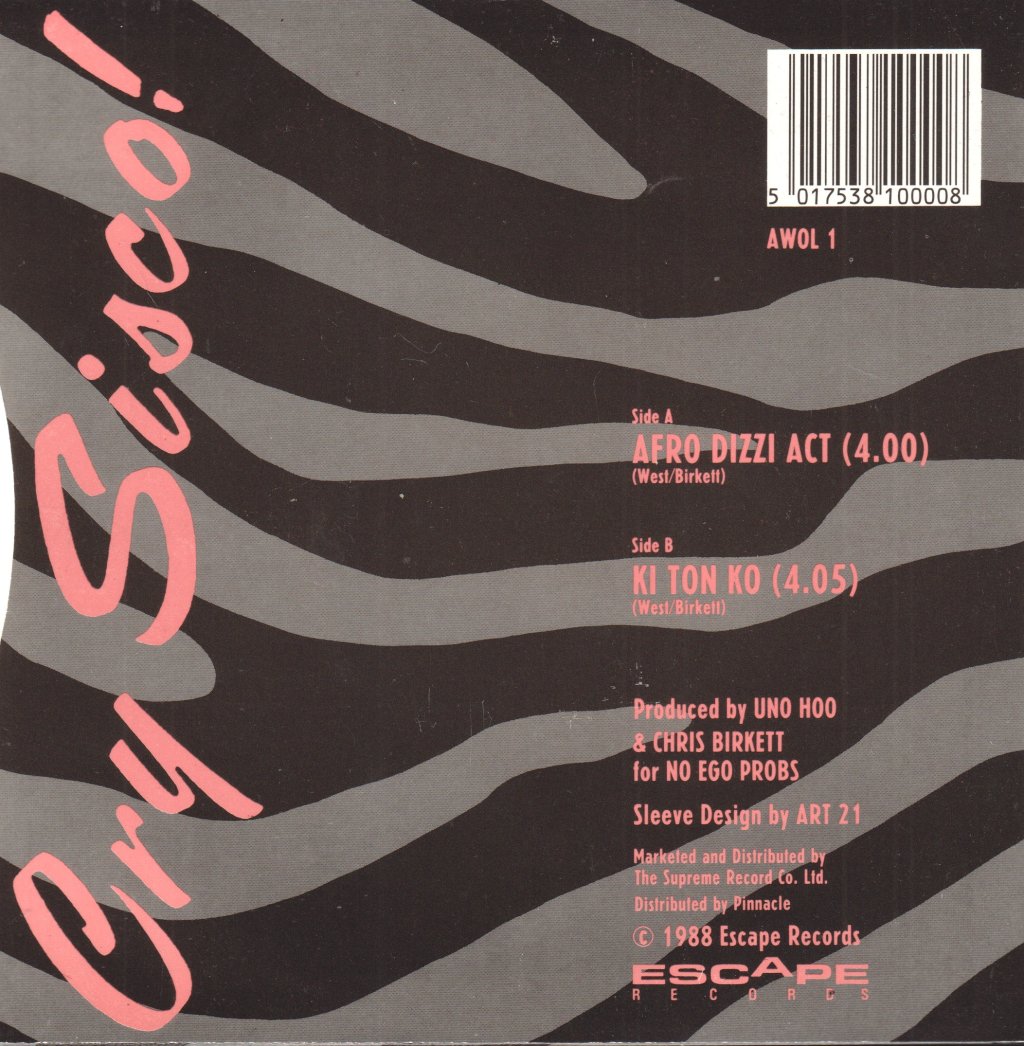 Cry Sisco - Afro Dizzi Act - 7 Inch