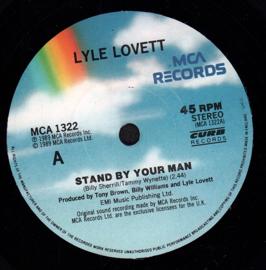 Lyle Lovett - Stand By Your Man - 7 Inch